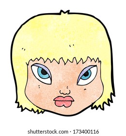 caricatura de cara molesta