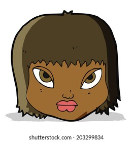 cartoon annoyed face
