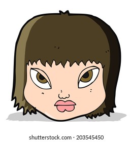 cartoon annoyed face