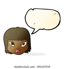 cartoon annoyed face with speech bubble