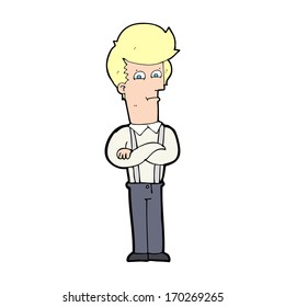 caricatura de un hombre molesto