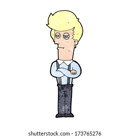 cartoon annoyed man