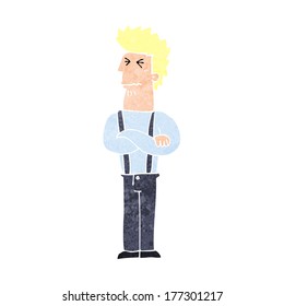 cartoon annoyed man