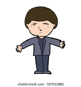 cartoon annoyed man