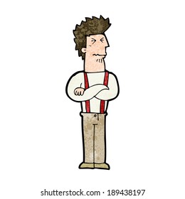 Cartoon-ärgerlicher Mann