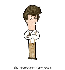 caricatura de un hombre molesto