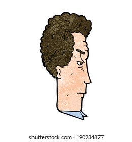 caricatura de un hombre molesto