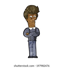 caricatura de un hombre molesto