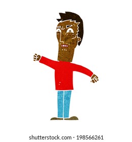 cartoon annoyed man