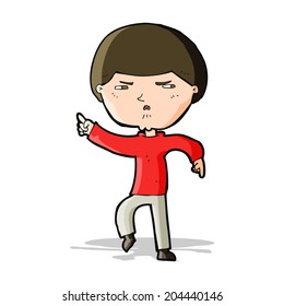 caricatura de un hombre molesto