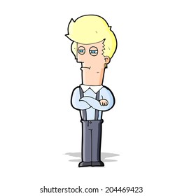 cartoon annoyed man
