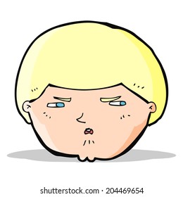 cartoon annoyed man