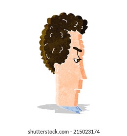 caricatura de un hombre molesto