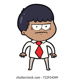 cartoon annoyed man