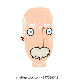 caricatura de un viejo fastidiado