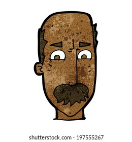cartoon annoyed old man