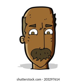 Cartoon ärgerte alte Mann