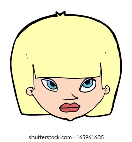 cartoon annoyed woman