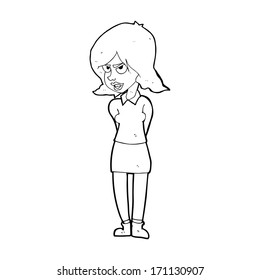 Cartoon Annoyed Woman Stock Vector (Royalty Free) 171130907 | Shutterstock