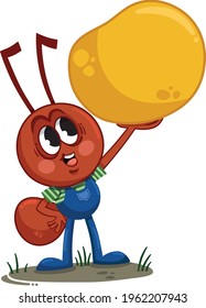 Caricatura De Ant. Ilustración vectorial.