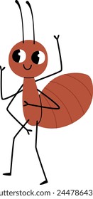 Cartoon Ant Insect vector illustration