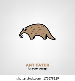 Cartoon ant-eater