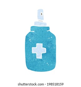 cartoon antiseptic spray