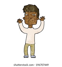 caricatura hombre ansioso