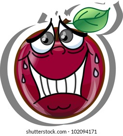 Cartoon apple