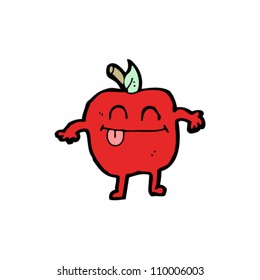 manzana de dibujos animados
