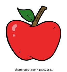 Cartoon Apple Stock Vector (Royalty Free) 187021661 | Shutterstock