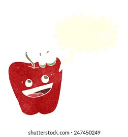 manzana de dibujos animados