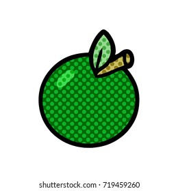 Cartoon-Apfel