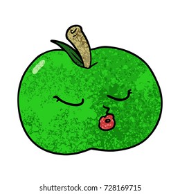 manzana de dibujos animados