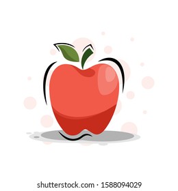 cartoon apple fruits design vector collection
