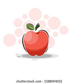 cartoon apple fruits design vector collection