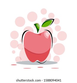 cartoon apple fruits design vector collection
