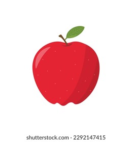 Cartoon Apple Icon Vector Design.