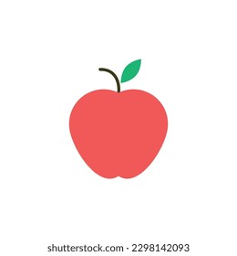 Cartoon Apple Icon Vector Design.