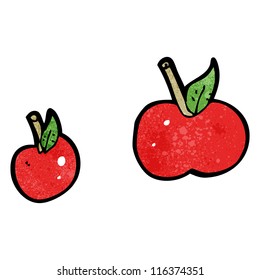 manzanas de dibujos animados