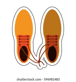 cartoon april fool shoelaces tied image