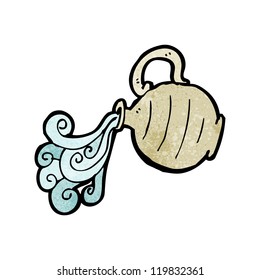 cartoon Aquarius symbol