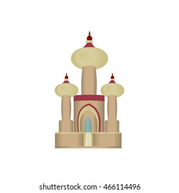 Cartoon Arabian castle.