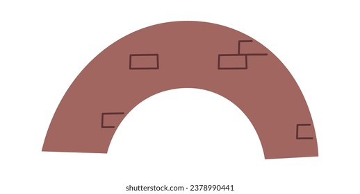 Ilustración del vector puente del arco de caricatura