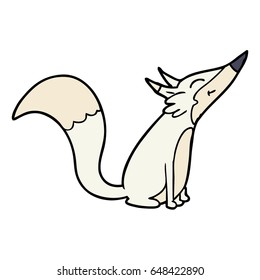 zorro ártico de dibujos animados