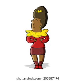 cartoon aristocratic woman