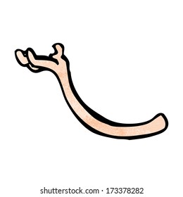 cartoon arm holding up