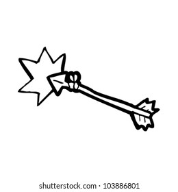 cartoon arrow strike
