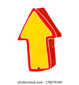 símbolo de flecha de dibujos animados