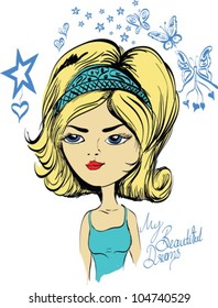 Cartoon art drawing